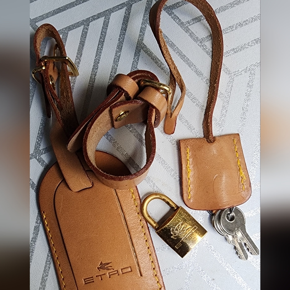 ETRO 5 pc Luggage Accessory Set EUC